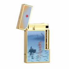 Hot S.T. Dupont Ligne 2 Monet Impression Sunrise Limited Edition Dual Flame Top picture