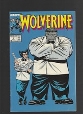 WOLVERINE #8 MARVEL 1989 GREY HULK AS MR. JOE FIXIT 1ST APPEARANCE & COVER VF- picture