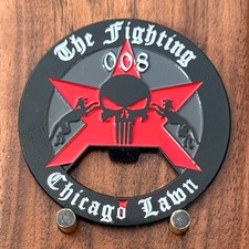The Fighting Chicago Lawn 008 Bottle Opener Challenge Coin  W#26 picture