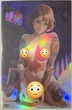 FOIL FULL NAUGHTY PIERCED/TATTOO Bear Babes Art Collection - April O'Neil #22/25 picture