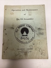 ELI BRIDGE COMPANY SCRAMBLER Amusement Ride Operation/Maintenance Manual~1970s picture