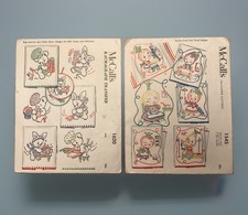 Vtg Lot 2 McCall’s Embroidery Transfers 1620 Bunnies Bears 1545 Garden Veggies picture