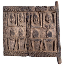 Vintage Dogon Granary Shutter Mali African Art Carved Nommo Ancestors COA picture