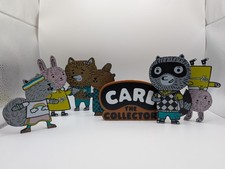 3D Printed Carl The Collector Logo and Character Block Art For Kids picture