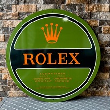 Rolex Submariner Green Round Vintage Style Plaq Heavy Metal Sign -