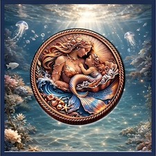 Ocean’s Eternal Love Mermaid 1 oz .999 Cu Copper Round 320 Coins in Capsule picture