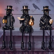 Halloween Plague Doctor Shelf Sitters Set of 3 for Home Decor picture