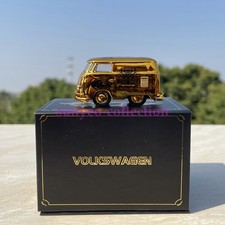 Vintage 1:64 T1 Microbus Gold Diecast Metal Alloy | Classic Van Model picture