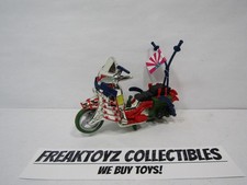 1995 Playmates TMNT Metal Mutant Cycle Missing Handlebar Lanterns picture
