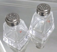 1990s Colle Italian Crystal Salt/Pepper Set by Angelo Mangiarotti 3