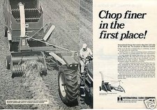 1970 2pg Print Ad of International Harvester Tractor IH 550 350 Forage Harvester picture