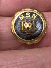 Vintage 14K Gold MSN Nursing Pin D.L. Auld Co Memorial School of Nursing 1.62g picture