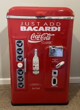 Vintage Coca-Cola & Bacardi Promotional Ice Cooler – Retro Drink Machine Style picture