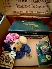 1998 Loyal Order Friends Of Boyds Membership Kit Figurine, Bear, Pin, Stamp HTF picture