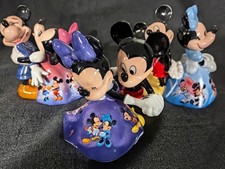 Bradford Editions Disney Porcelain Bell Figurines Lot 3 Mickey & Minnie 2005 picture
