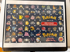 Pokémon Burger King PokeTrivia 1999 Promo Lot Mewtwo, Mew, Pikachu picture
