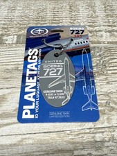 MotoArt Planetags Boeing 727-222 - TAIL # N7262U Gray Tag #0533 Out Of 3500 picture