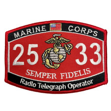 Radio Telegraph Operator MOS 2533 - USMC Sew-On Patch - CLEARANCE picture