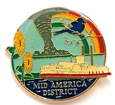 USPS Mid America District Pin Bluebird Sunflower Riverboat Rainbow Tornado JG&A picture