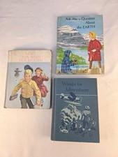 Vintage Lot Of 3- 1960s School Books Blue AS IS condition Crafting Decor School picture