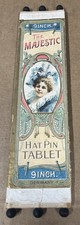 Antique “The Majestic” Hat Pin Tablet - 9 Inch - From Germany picture