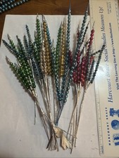 Antique mercury cattail bead sprays nice assortment picture