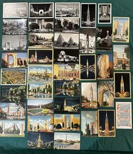 Lot of 40 Golden Gate International Exposition Postcards - 1939- Color and B&W picture