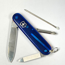 Victorinox 91mm Executive Style Single Layer Custom Blue Plus Orange Liners picture