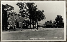 Trenton Georgia Street View Cline Photo RPPC Postcard C090 picture
