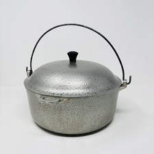 Vintage Club Aluminum Hammercraft Hammered Dutch Oven Pot With Lid Handle 4.5 Qt picture