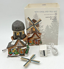 DEPARTMENT 56 NANTUCKET TULIPS & GARDEN 4040954 NEW ENGLAND VILLAGE WINDMILL picture