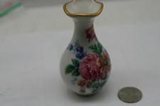 Vintage AJCO Limoges France porcelain miniature vase B1 picture
