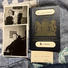 Vintage 1956 British Passport  Male 20th Century picture