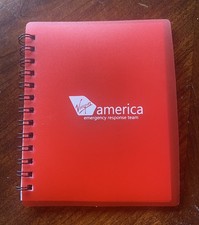 Virgin America Emergency Response Team Lined Mini Spiral Note Pad – 5” x 4” ✈️ picture