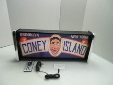 Coney Island Brooklyn NY LED Display lighted sign lightbox Wall Hanging Light picture