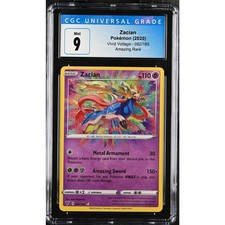 Pokémon Vivid Voltage Zacian 082/185 2020 CGC 9 picture