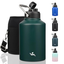 Konokyo 128 oz Insulated Stainless Steel Water Bottle 128 Ounces, Dark Green picture