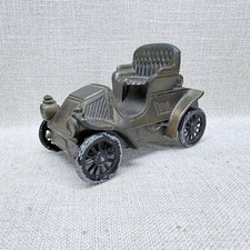 Vintage 1902 Antique Car Metal Coin Bank National Bank of Blacksburg VA picture