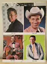 HANK SNOW COUNTRY MUSIC LEGEND SIGNED AUTOGRAPHED 8X10 MAGAZINE PHOTO PAGE RARE picture