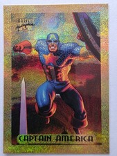 Marvel 1994 Marvel Masterpieces Captain America bronze Holofoil #7/10 Card picture