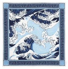 Japanese Cotton Bandana Hokusai The Great Wave picture