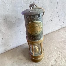 Welsh Brass Miners Safety Lamp E. Thomas & Williams Cambrian Type 1 Aberdare picture