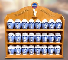Pillsbury Doughboy Spice Jar Collection Danbury Mint 24 Jars Wood Rack Unused picture