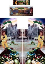 Tmnt Arcade Art Complete Kit 4pc Side Art Cpo Marquee - Tmnt Side Art picture