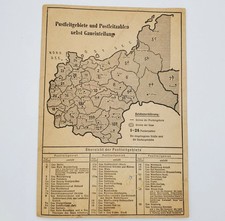 WW2 German Reichspost 1944 Postleitzahlen Gau Map Danzig Ostland Ukraine Postal picture
