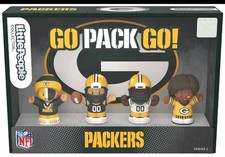 Fisher Price Little People Collector Green Bay Packers  4 Figure Set  GREAT GIFT picture