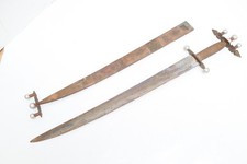 Antique African Tuareg COPPER Sheath Sword Weapon 25.5