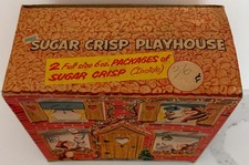 1950s POST CEREAL SUGAR CRISP PLAYHOUSE CEREAL BOX - COMPLETE… picture