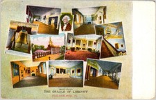 1911 Phila PA Ind. Hall Postcard Unvisited Confession Hand-Colored German picture