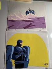 RoboCop animation cel production art vintage cartoons 90's anime art BG I11 picture